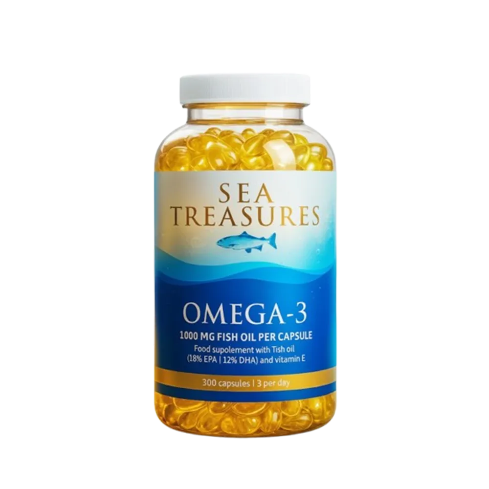 Sea Treasures Omega-3 Fish Oil – 300 Capsules